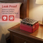 ALCYON Battery Organizer Storage Case, Battery Vault Box Container - Image 7