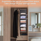BOOMIBOO Hanging Closet Organize and Shelves, 5-Hanging Shelf - Image 4