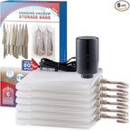 Hanging Vacuum Storage Bags, 6 Pack Hanging Storage Bags by VELMADE