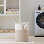 VIPOSCO Large Laundry Hamper, Tall Woven Rope Storage Basket - Image 7