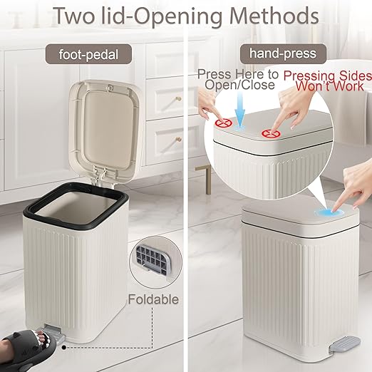rejomiik Small Bathroom Trash Can - Image 3