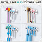 Electric Toothbrush Head Holder, Toothbrush Holders Wall Mounted, Adhesive - Image 8