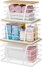 3 Pack Trash Bag Holder Dispenser, Kitchen Organization and Storage, Stackable by TrashBagHolder