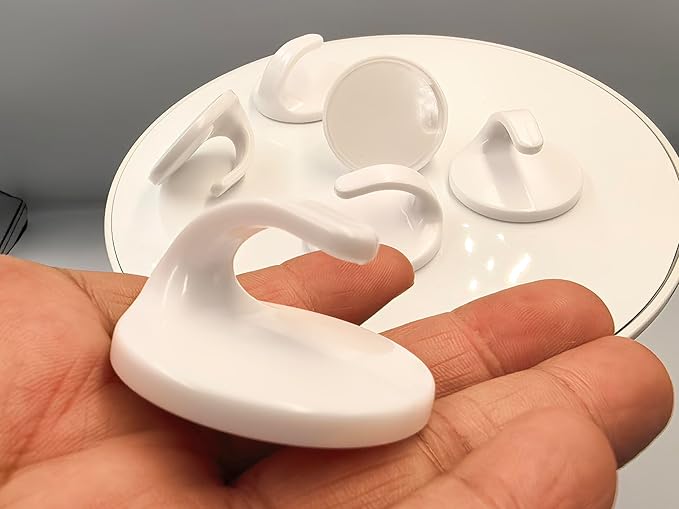 lightstar 6 Pcs Adhesive Plastic Hooks - Image 2