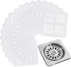 20 Pack Disposable Shower Drain Cover Hair Catcher 4" X 4" Shower Drain Mesh by Unknown
