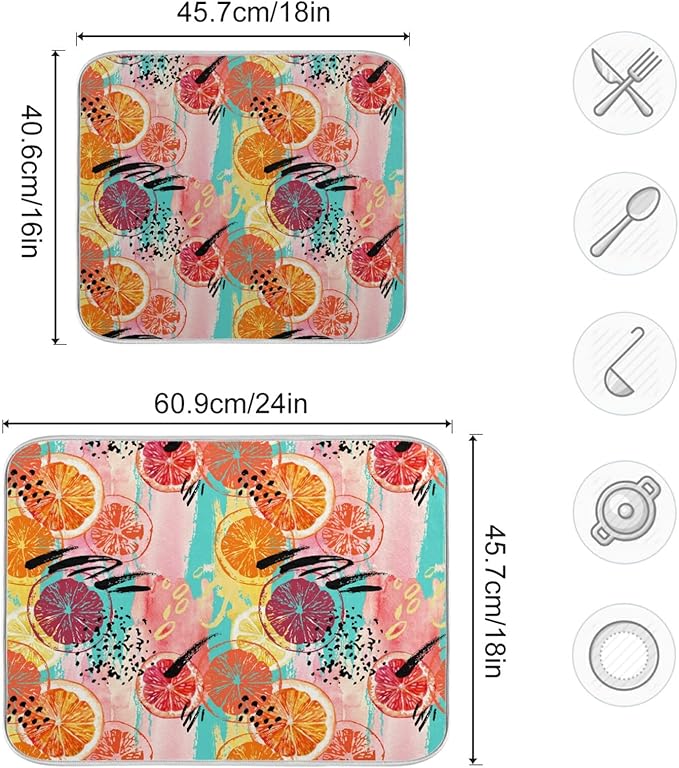 Absorbent Dish Drying Mat for Kitchen Counter - Image 3