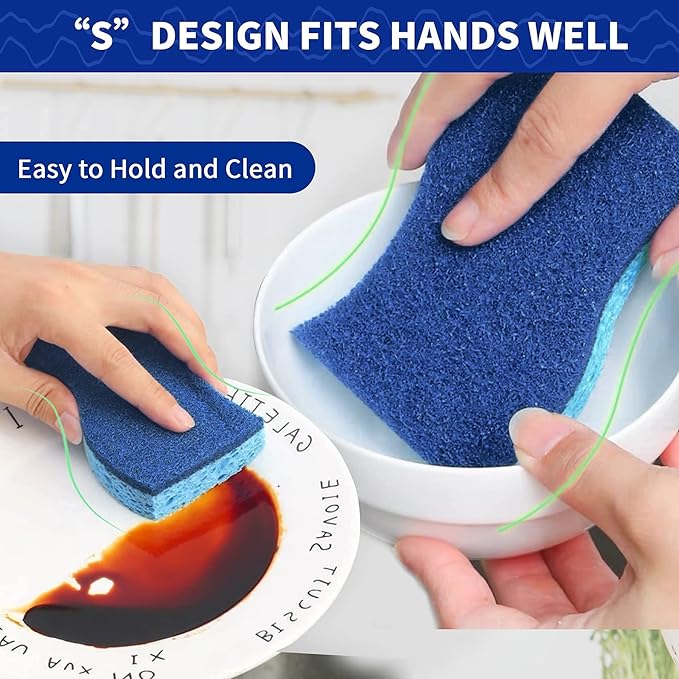 CELOX Sponges Kitchen, Sponge for Dishes, Cleans Fast Without Scratching - Image 6