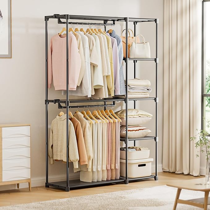 Portable Closet, Freestanding Wardrobe Closet Organizers and Storage, Open - Image 7