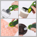 3 in 1 Cup Lid Gap Cleaning Brush Set, Mutipurpose Tiny Silicone Cup Holder - Image 5