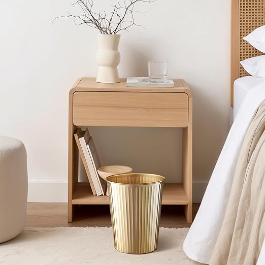 Monarch Abode Metal Bathroom Trash Can – Waste Basket - Image 7