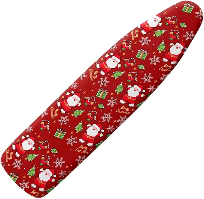 Christmas Cute Santa Claus Ironing Board Cover Standard Ironing Board Cover by Darisoco