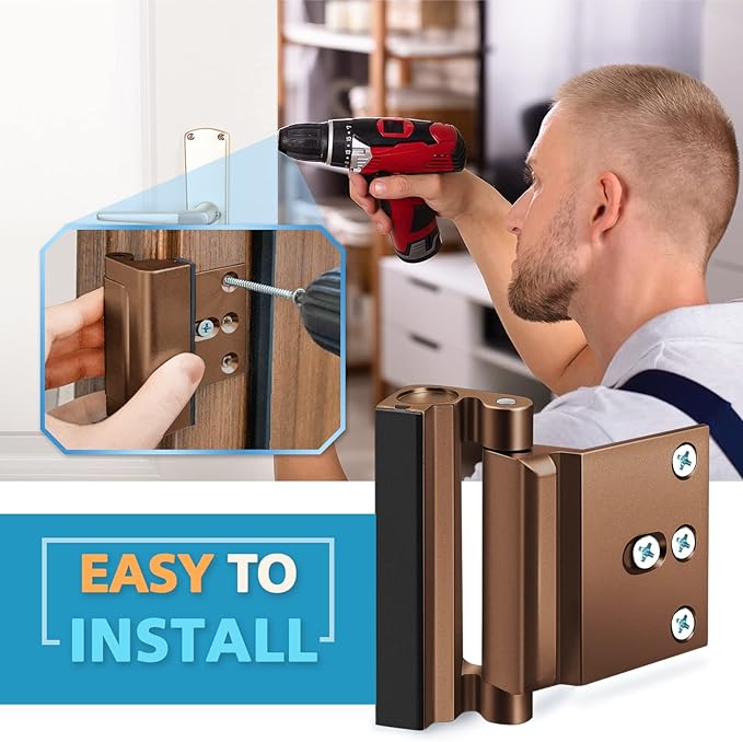 Home Security Door Reinforcement Lock - Image 5