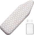 SheeChung Ironing Board Cover and Pad 15"x49", Cotton Cover and Thick Padding by SheeChung