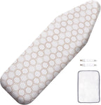 SheeChung Ironing Board Cover and Pad 15"x49", Cotton Cover and Thick Padding by SheeChung
