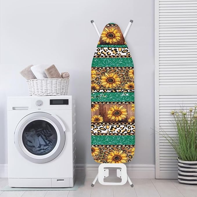 Sunflower Ironing Board Cover, Full Size Scorch Resistant Padding, Elastic Edge - Image 3