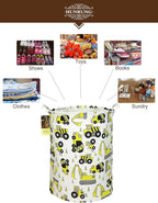 HUNRUNG Laundry Hamper, Large Canvas Fabric Lightweight Storage Basket Toy - Image 3