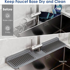 24 Inch Silicone Faucet Mat for Kitchen Sink Splash Guard - Image 6