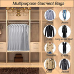 Garment Bag Covers Lightweight White PEVA Breathable Bags - Image 8