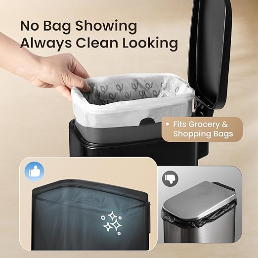 Cesun Small Bathroom Trash Can - Image 3