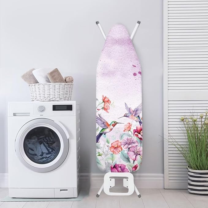 Floral Hummingbird Ironing Board Cover Iron Pad Covers Padding - Image 4