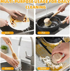 Natural Bamboo Dish Brush Set - Image 6