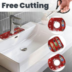 Christmas Snowflake Nutcracker Red 15" X 5.5" Kitchen Sink Splash Guard Faucet - Image 3
