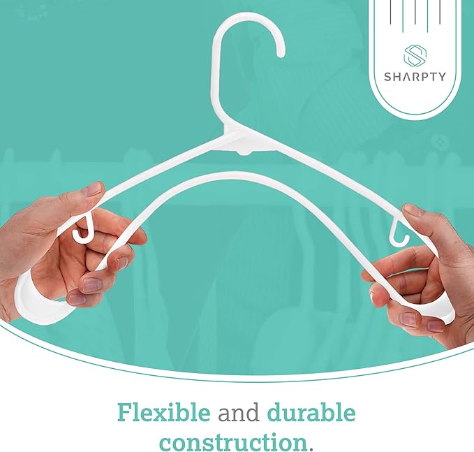 Sharpty Plastic Hangers Clothes Hangers - Image 4