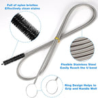 Cleaning Brushes Set, 10 Pieces 8 Inch Nylon Tube Brush + 60 Inch Flexible Long - Image 3