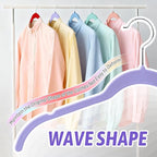 30 Pack Velvet Hangers Multicolor Set – Non-Slip Slim Flocked Clothes Hangers - Image 5