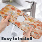 Mushroom Magic Retro Floral Bold Kitchen sink faucet pad, strong water - Image 6