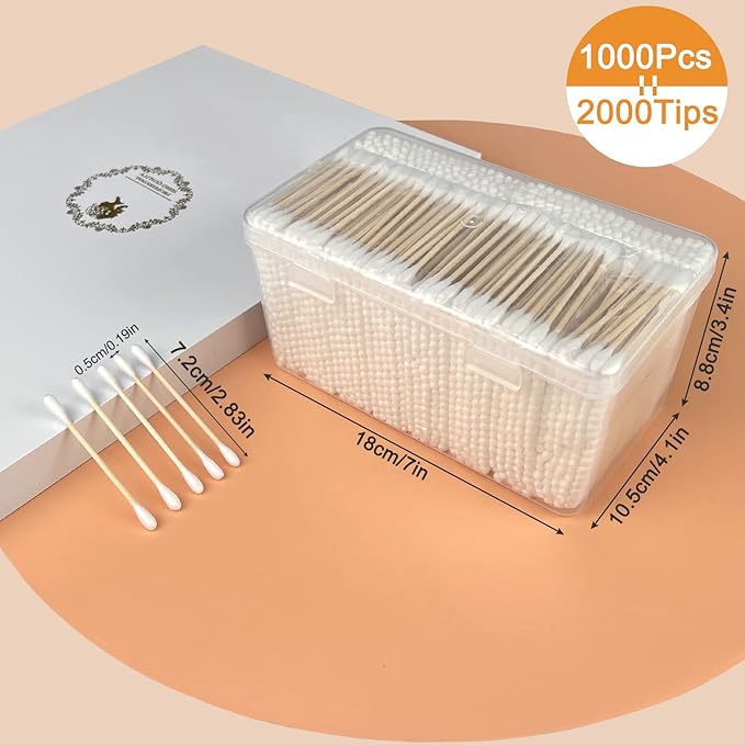 1000 ct Bamboo Cotton Swabs - Image 7