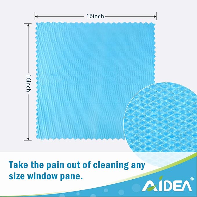 AIDEA Microfiber Glass Cleaning Cloths, Lint Free Magic Cleaning Cloth - Image 7