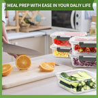 Skroam 5-Packs 36OZ Glass Food Storage Containers - Image 6