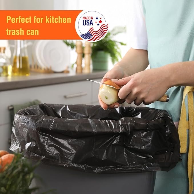 Delxo 30-33 Gallon Trash Bags, Durable & Puncture-Resistant Plastic Bolsas para - Image 6