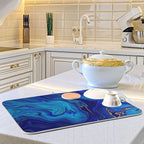 Super Absorbent Dish Drying Mat, Microfiber Fast-Drying Dish Mat, Kitchen Dish - Image 6