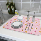 Christmas Pink Dish Drying Mat 18 x 24 Inch - Image 6