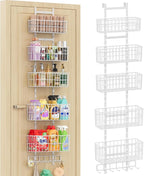 Adjustable Over The Door Organizer, Metal Hanging Door Organizer by Hongtamoya