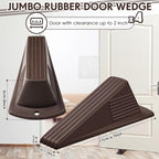 Frienda 4 Pcs Jumbo Door Stoppers Heavy Duty Door Stopper Tall up to 2inch Tall - Image 2