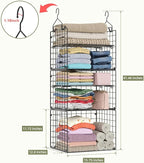 X-cosrack Closet Hanging Organizer Shelves - Image 3