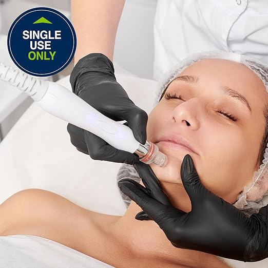 HALYARD Black Disposable Nitrile Exam Gloves Powder Free Medical, Food Safe - Image 7