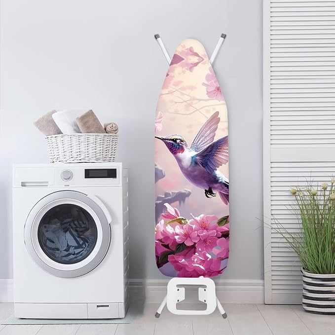 Hummingbird Flower Ironing Board Cover and Pad Standard Size Padding Decorative - Image 4