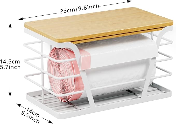 Small Grocery Bag Holder, Trash Bag Dispenser - Image 3