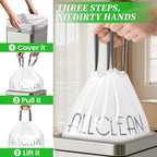 Trash Bags 13 Gallon Tall Kitchen Drawstring Garbage Bags, Fit 13 Gal Bins - Image 3