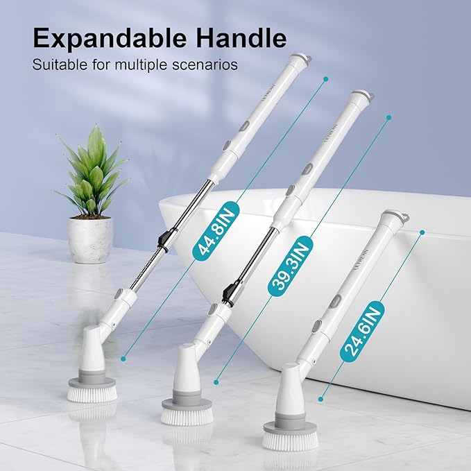 Ultrean Spin Brush, Cordless Electric Spin Scrubber - Image 6