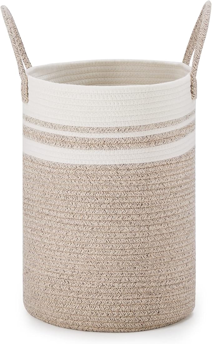 VIPOSCO Tall Laundry Hamper, Woven Rope Storage Basket - Image 8