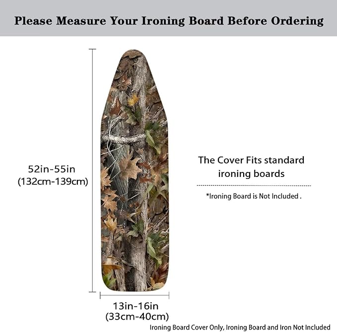 Camo Forest Ironing Board Cover and Padding 15 X 54 Ironing Board Protective - Image 5
