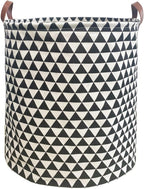 Waterproof Laundry Hamper Collapsible Laundry Basket Leather Handle Laundry Bag by %E2%80%8ETeLUVHome