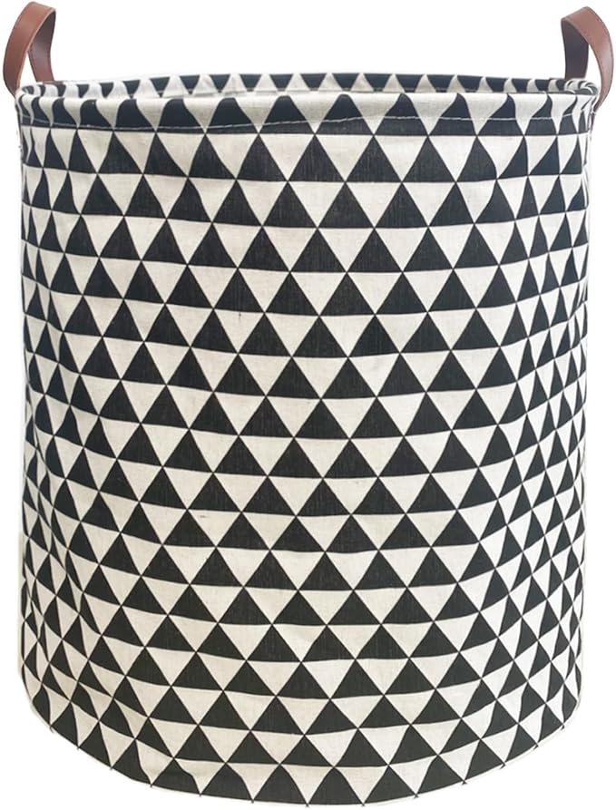 Waterproof Laundry Hamper Collapsible Laundry Basket Leather Handle Laundry Bag by %E2%80%8ETeLUVHome