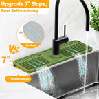 17.7'' Faucet Mat for Kitchen Sink Splash Guard Folding Kitchen Sink Faucet Mat - Image 2