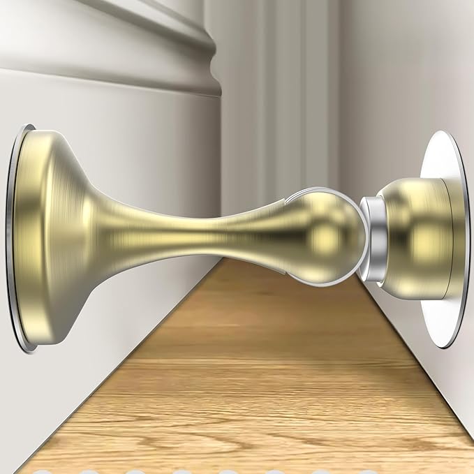 Crosize Magnetic Door Stoppers 2 Pack, Stainless Steel Door Stops by Crosize